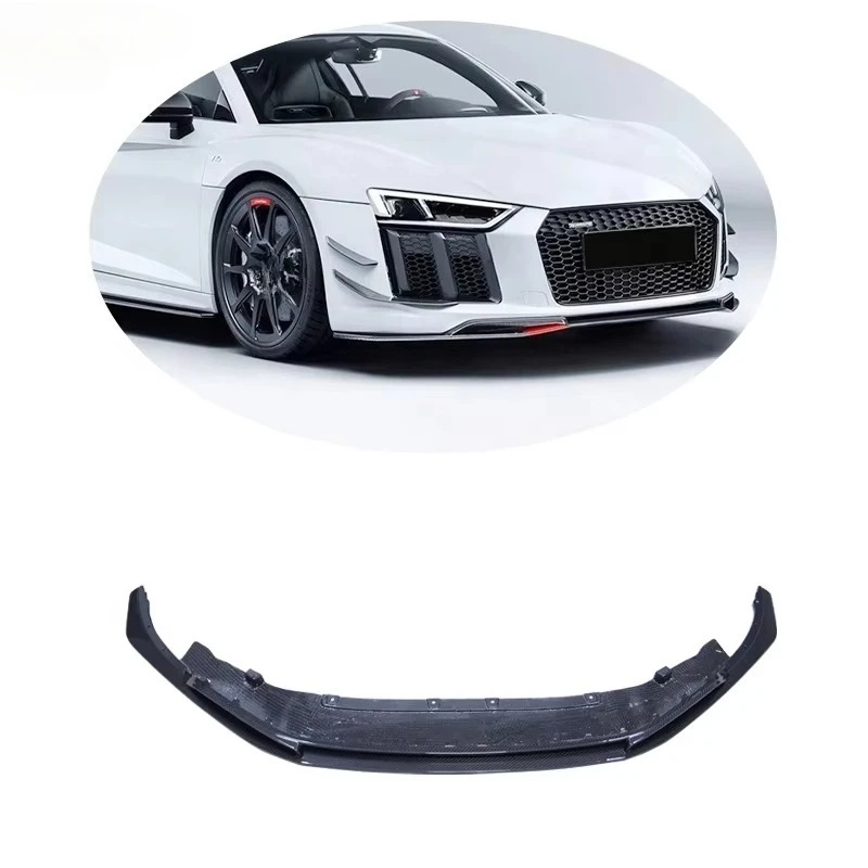 Performance Style  Carbon Fiber Front Lip Front Spoiler for R8 2016-2019